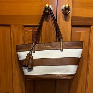 Authentic Michael Kors brown/cream tote